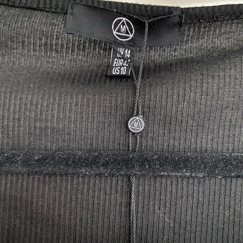 Missguided square neck ribbed culotte jumpsuit, black, Size 10, BNWT 💕 - Picture 7 of 9